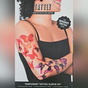 TATTLY | temporary tattoo sleeve kit - butterflies